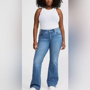 NWT Torrid bombshell flare premium stretch high rise jeans size 24 regular